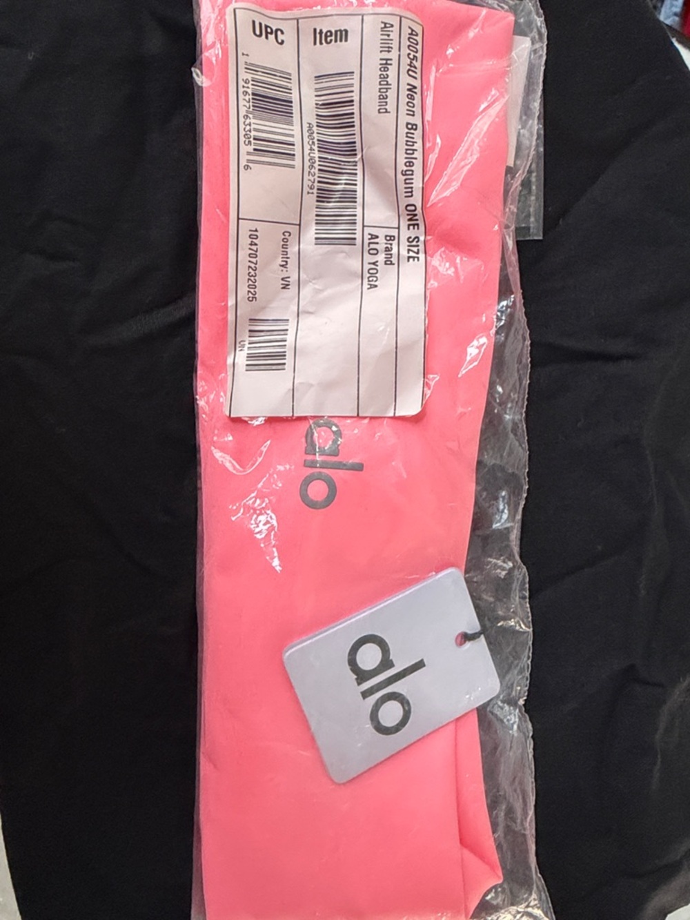 ALO Yoga Neon Bubblegum Pink Headband